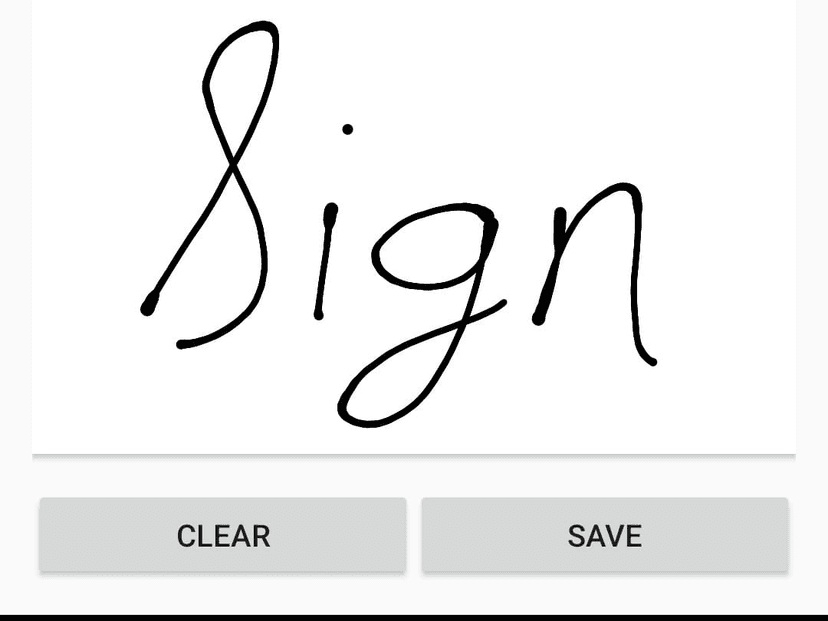 Dynamic signature capture android app